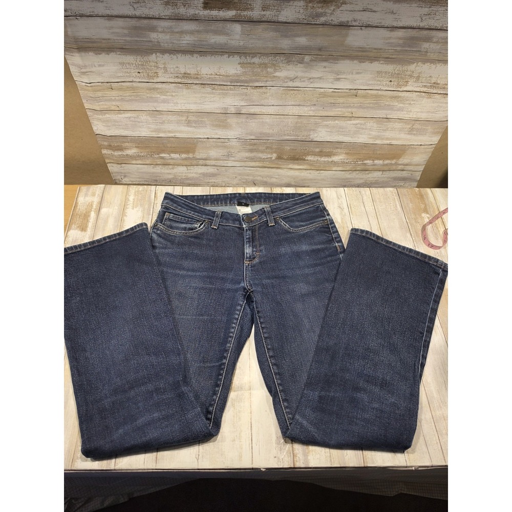 Patagonia Womens 28 Dark Wash Organic Cotton Stretch Bootcut Low Rise Jeans